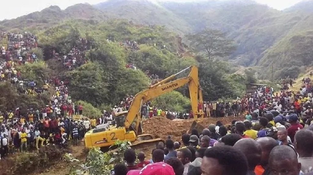 Se derrumbó en una mina en el Congo