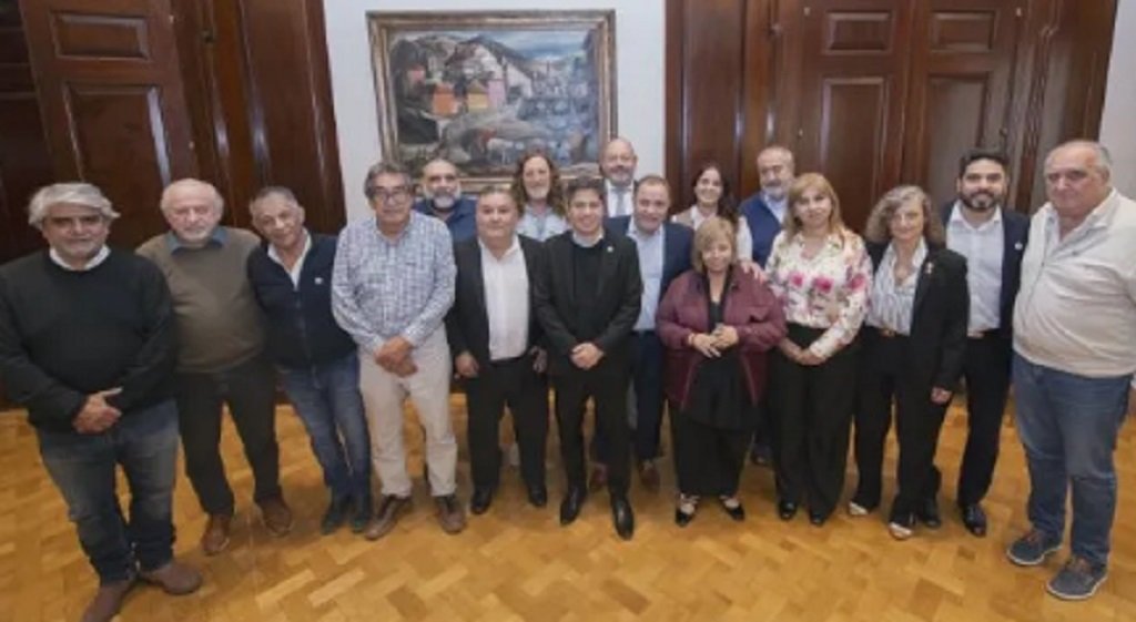 Kicillof recibió a dirigentes sindicales