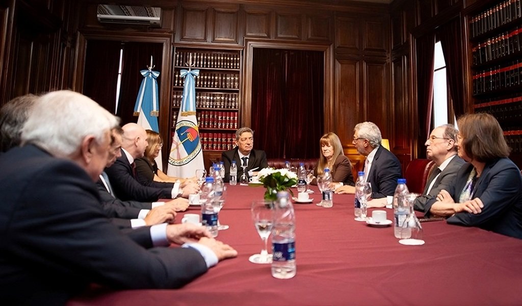 El juez Fabián Vitar se reunió autoridades de la Corte Suprema de Justicia