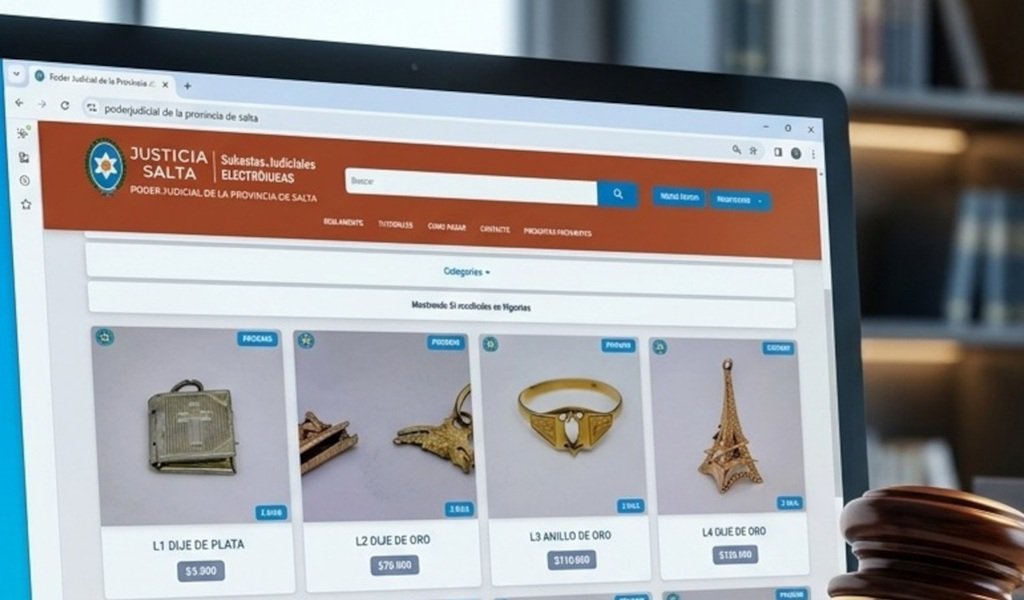 Subasta electrónica de joyas secuestradas