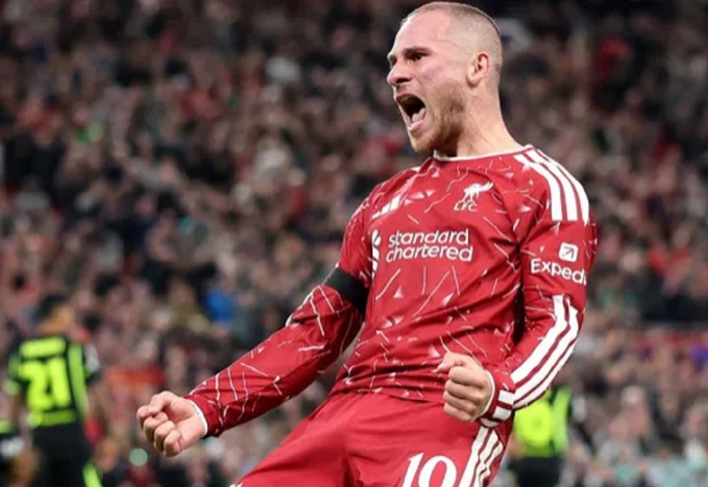Mac Allister le dio la victoria al Liverpool