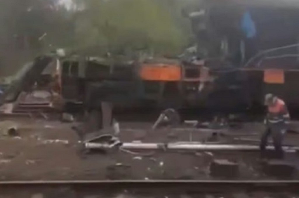Rusia atacó un tren cerca de Polonia