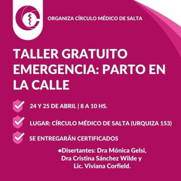Taller gratuito Emergencia: Parto en la calle