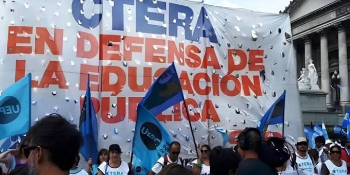 CTERA anunció una jornada de protesta para el 13 de marzo