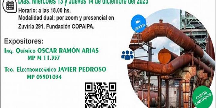 Charla: Corrosión en instalaciones industriales en el COPAIPA