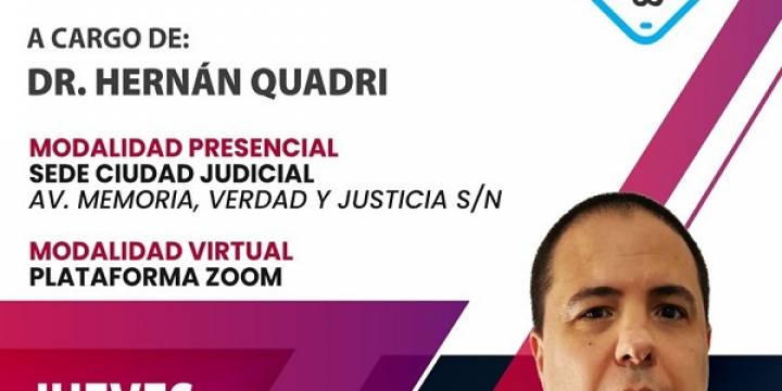 Conferencia gratuita para Abogados con el Dr. Hernán Quadri