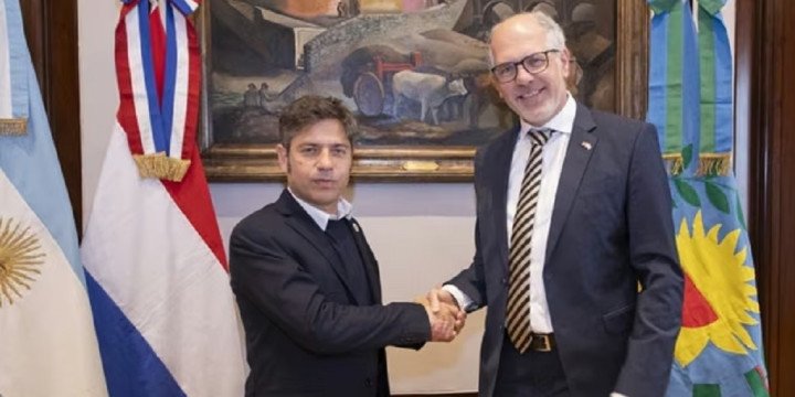 Kicillof recibió al embajador Verheijden
