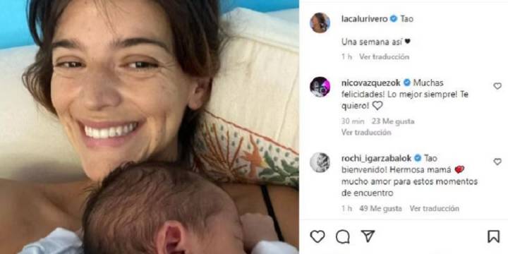 Nació Tao, el hijo de Calu Rivero y Aíto de la Rúa