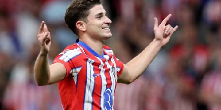 Julián Álvarez selló la goleada del Atlético de Madrid