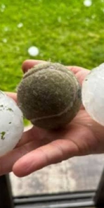Fuerte caída de granizo afectó al Valle de Lerma
