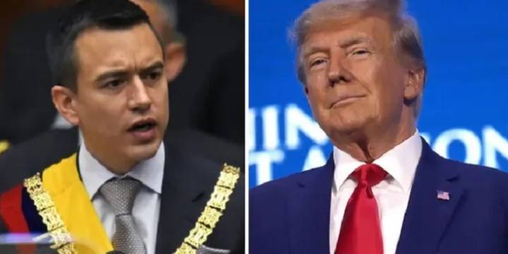 Elecciones en Ecuador: Trump felicitó a Daniel Noboa 