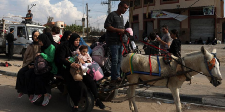 Más de un millón de palestinos dejaron sus hogares en Gaza