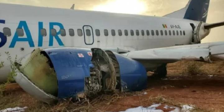 En Senagal un avión perdió el control y dejó 11 heridos