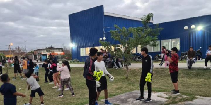 Se realizó una muestra de boxeo en el CiC de San Benito