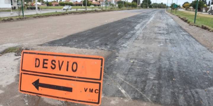 Plan Vial Zona Sur: comenzó la colocación del nuevo pavimento