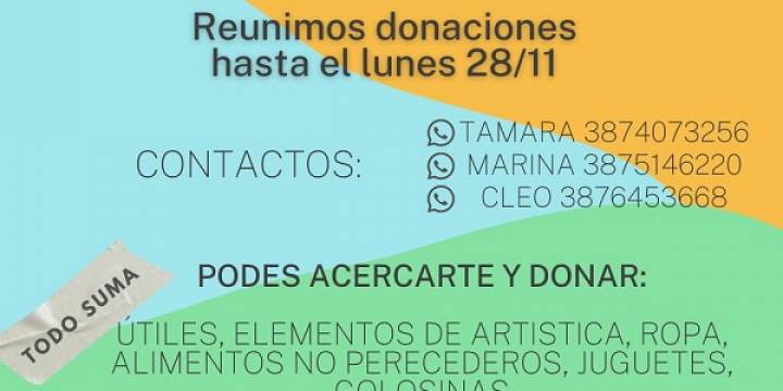 Colecta organizada por Jóvenes Contadores