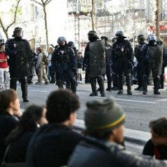 Masiva protesta estudiantil en Francia