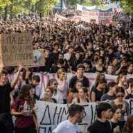 Movilizaciones estudiantiles en Grecia